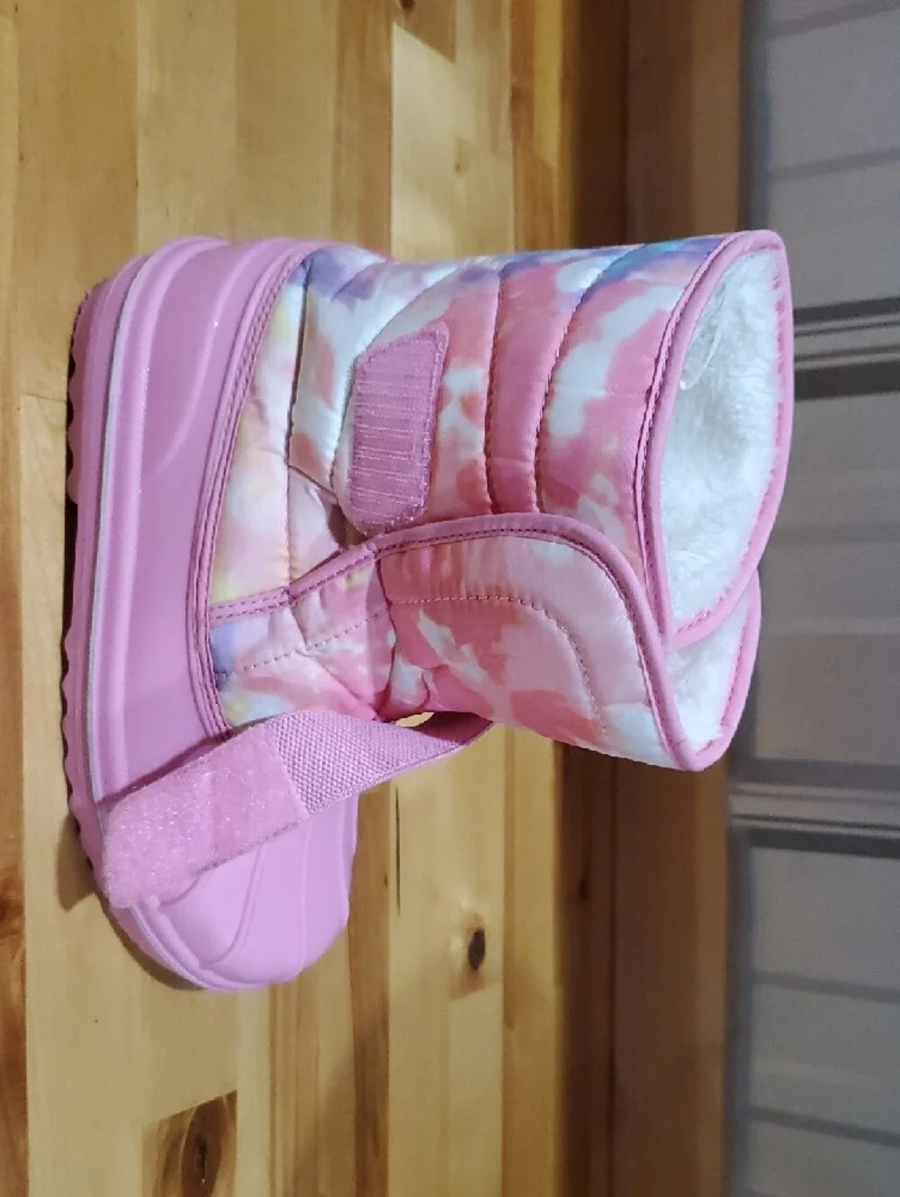 The Children's Place Pink Tie-Dye Girls Snow Boots